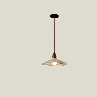 Modern Wave Concrete Grey Bedroom Pendant Lamp Light Zawala Image - 5