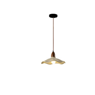 Modern Wave Concrete Grey Bedroom Pendant Lamp Light Zawala Image - 9