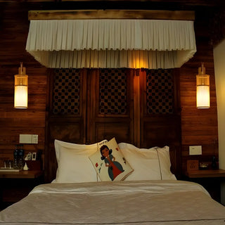 ZOWALA - Oriental Bamboo Shade Wall Lamp Image - 7