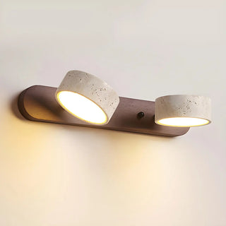 Modern Stone Circular Multi-Light LED Vanity Light Zawala Image - 12