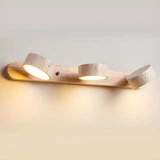 Modern Stone Circular Multi-Light LED Vanity Light Zawala Image - 14