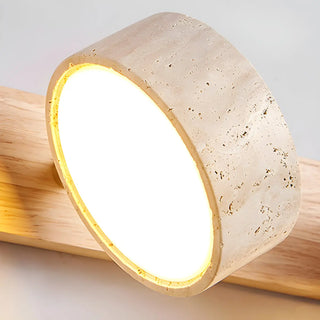 Modern Stone Circular Multi-Light LED Vanity Light Zawala Image - 16