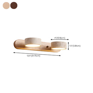 Modern Stone Circular Multi-Light LED Vanity Light Zawala #size