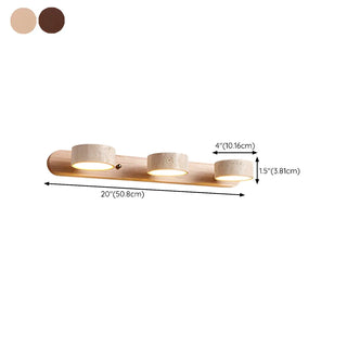 Modern Stone Circular Multi-Light LED Vanity Light Zawala Image - 19
