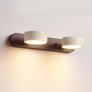 Modern Stone Circular Multi-Light LED Vanity Light Zawala Image - 6