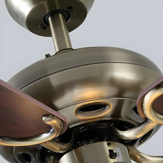 Brushed Nickel Flowers Wood Blades Ceiling Fan Light Zawala Image - 13