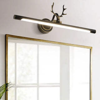 Nordic Antler Metal Bathroom Black LED Vanity Lights Zawala Image - 1