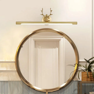 Nordic Antler Metal Bathroom Black LED Vanity Lights Zawala Image - 2
