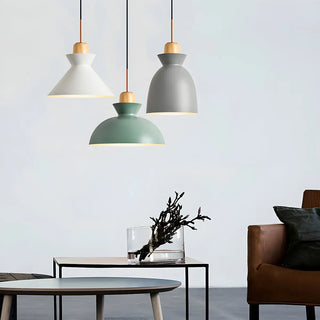 ZOWALA - Nordic Dining Room Geometric Multi-Color Pendant Lights Image - 3