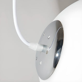ZOWALA - Nordic Globe Adjustable Height Island White Pendant Light Image - 8
