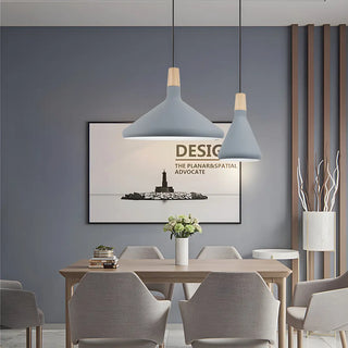 aaaZOWALA - Modern Nordic Conical Dining Room Pendant Light Set Image - 1