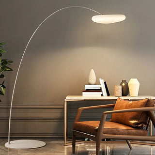 Adjustable Novelty Ring Black Arched Floor Lamp Zawala Image - 3
