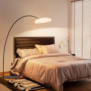 Adjustable Novelty Ring Black Arched Floor Lamp Zawala Image - 5