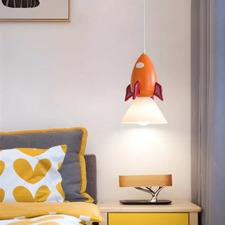 Cartoon Pink Rabbit Resin Pendant Light for Kids Room Zawala Image - 3