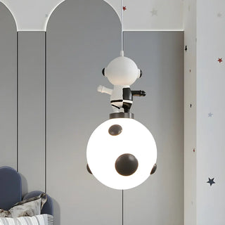 Cartoon Pink Rabbit Resin Pendant Light for Kids Room Zawala Image - 4