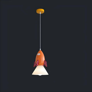 Cartoon Pink Rabbit Resin Pendant Light for Kids Room Zawala Image - 6