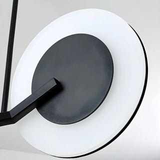 ZOWALA - Postmodern Acrylic Black Metal Round Chandelier Image - 15