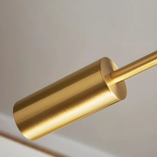 Luxurious Gold Column Shade Round Base Brass Table Lamp Zawala Image - 9