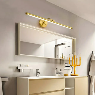 Simple Rotatable Gold Cylinder LED Metal Vanity Lights Zawala Image - 1