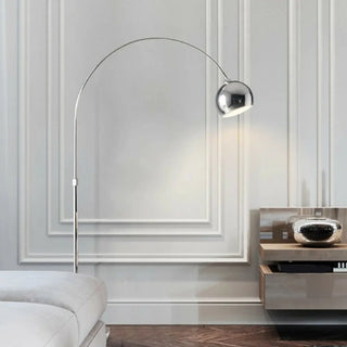 Simple Adjustable Metal Dome Arched Floor Lamps Zawala Image - 2