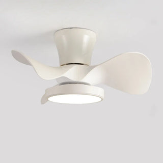 Simple Bedroom 3 Blades Modern LED Ceiling Fan Light Zawala Image - 11