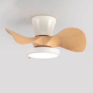 Simple Bedroom 3 Blades Modern LED Ceiling Fan Light Zawala Image - 13