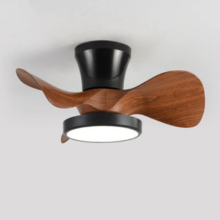 Simple Bedroom 3 Blades Modern LED Ceiling Fan Light Zawala Image - 15