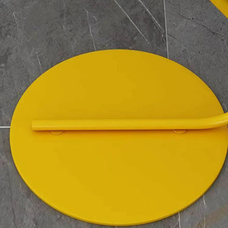 Yellow Arched Modern Globe Metal LED Floor Lamp Zawala Image - 9