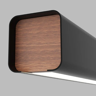 ZOWALA - Simplistic Black Metal Linear Island Light Image - 10