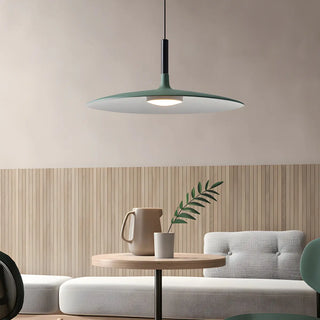 ZOWALA - Modern Dimmable Aluminium Sleek Disc Pendant Light Image - 1