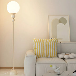 Bedside Stylish Red Orb Metal LED Floor Light Zawala Image - 3
