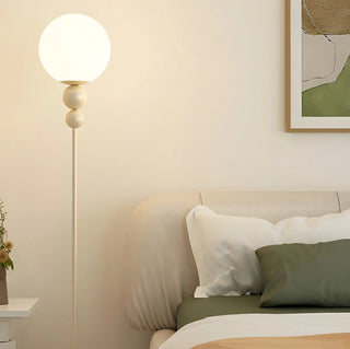 Bedside Stylish Red Orb Metal LED Floor Light Zawala Image - 5