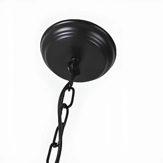 ZOWALA - Vintage Arm Candelabra Dining Room Black Large Chandelier Image - 7