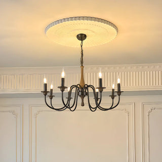 ZOWALA - Vintage Brown Up Curve Candelabra Chandelier Image - 3