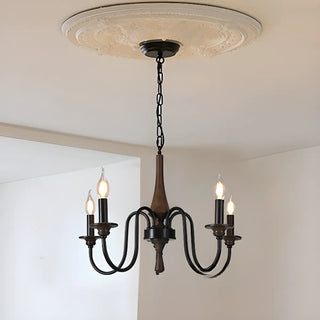 ZOWALA - Vintage Brown Up Curve Candelabra Chandelier Image - 4