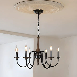 ZOWALA - Vintage Brown Up Curve Candelabra Chandelier Image - 5